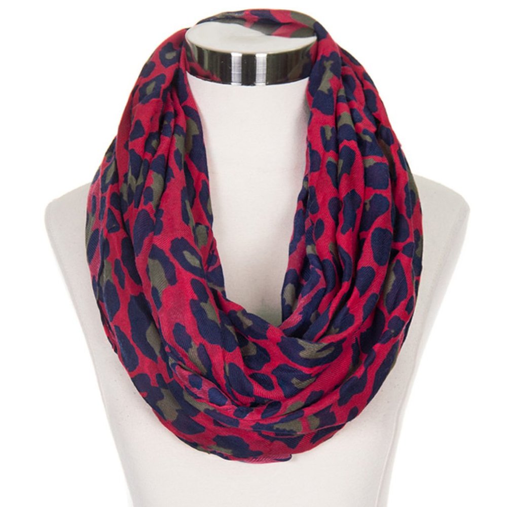 Scarvesme Leopard Pattern Print Infinity Scarf
